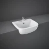 RAK Series 600 Ceramic Semi Recessed Basin 420mm - 1 Tap Hole