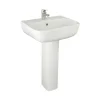 RAK Series 600 1 Tap Hole Basin with Full Pedestal 520mm
