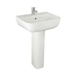 RAK Series 600 1 Tap Hole Basin with Full Pedestal 520mm