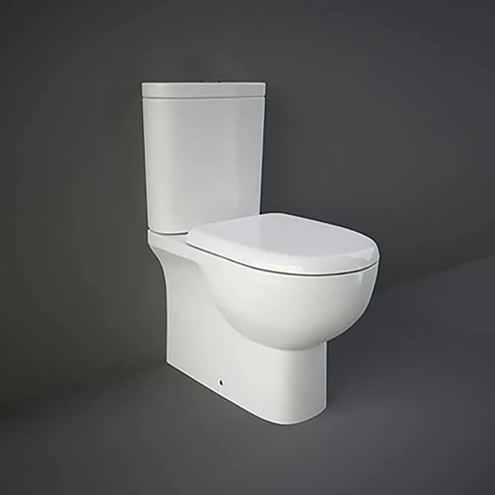 RAK Tonique Close Coupled Fully Back to Wall Toilet & Soft Close Seat