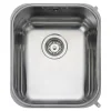 Rangemaster Atlantic Classic 1 Bowl Brushed Stainless Steel Undermount Sink & Waste Kit - 378 x 448mm