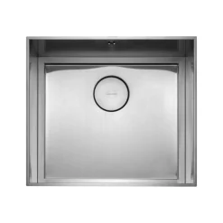 Rangemaster Baseline 1 Bowl Undermount Polished Stainless Steel Sink & Waste - 520 x 460mm