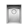 Rangemaster Baseline 1 Bowl Undermount Polished Stainless Steel Sink & Waste -  360 x 460mm           