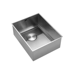 Rangemaster Baseline 1 Bowl Undermount Polished Stainless Steel Sink & Waste -  360 x 460mm           