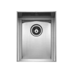 Rangemaster Baseline 1 Bowl Undermount Polished Stainless Steel Sink & Waste -  360 x 460mm           