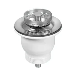 Rangemaster Classic 60mm Belfast Chrome Waste Kit For Classic Belfast 1 Bowl Sink