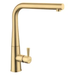Rangemaster Conical Single Lever Mono Kitchen Mixer Tap - Brushed Brass
