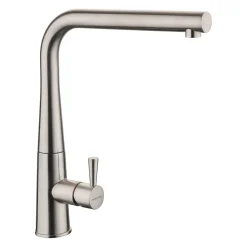 Rangemaster Conical Single Lever Mono Kitchen Mixer Tap - Brushed Nickel