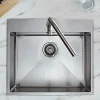 Rangemaster Cosmo 1 Bowl Stainless Steel Inset Kitchen Sink & Waste Kit - 600 x 515mm