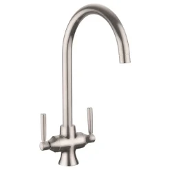 Rangemaster Cruciform Spa Filter Kitchen Sink Mixer Tap - Brushed Nickel