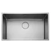 Rangemaster Cubix 1 Bowl Stainless Steel Inset/Undermount Sink & Waste Kit - 740 x 440mm
