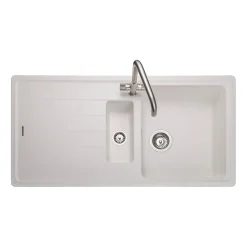 Rangemaster Elements 1.5 Bowl Igneous Granite Composite Kitchen Sink & Waste Kit - 1000 x 500mm