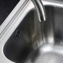 Rangemaster Glendale Single Bowl Stainless Steel Kitchen Sink & Vellamo Revolve Monobloc Mixer Tap
