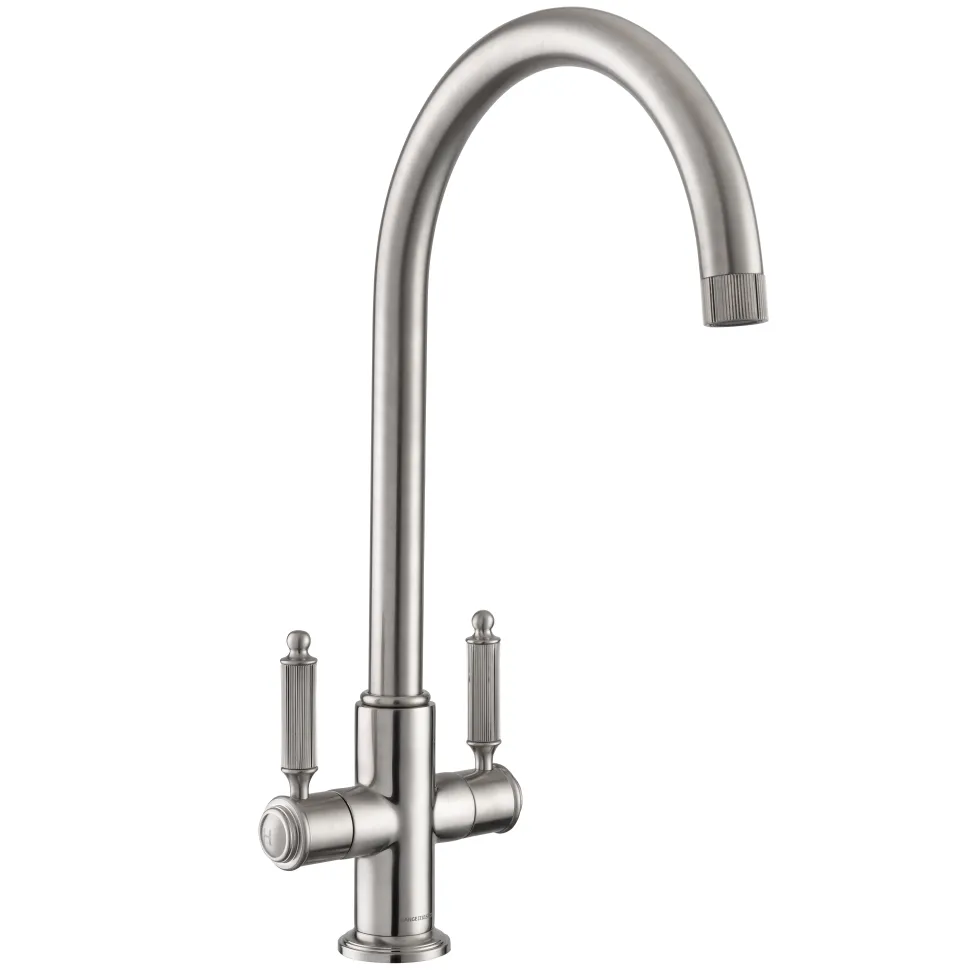 Rangemaster Hemlock Twin Lever Mono Kitchen Mixer Tap
