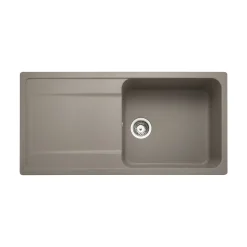 Rangemaster Loa 1 Bowl Igneous Granite Kitchen Sink with Reversible Drainer & Waste Kit - 1000 x 500mm