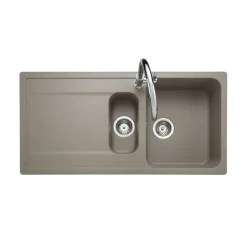 Rangemaster Loa 1.5 Bowl Igneous Granite Kitchen Sink with Reversible Drainer & Waste Kit - 1000 x 500mm