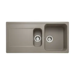 Rangemaster Loa 1.5 Bowl Igneous Granite Kitchen Sink with Reversible Drainer & Waste Kit - 1000 x 500mm