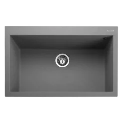 Rangemaster Oridian Inset 1 Bowl Igneous Granite Composite Kitchen Sink & Waste Kit - 790 x 500mm