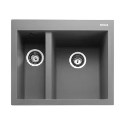 Rangemaster Oridian Inset 1.5 Bowl Igneous Granite Composite Kitchen Sink & Waste Kit - 590 x 500mm