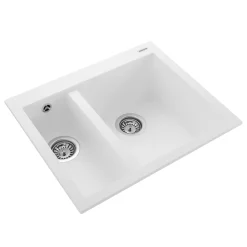 Rangemaster Oridian Inset 1.5 Bowl Igneous Granite Composite Kitchen Sink & Waste Kit - 590 x 500mm