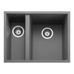 Rangemaster Oridian Undermount 1.5 Bowl Igneous Granite Composite Kitchen Sink & Waste Kit - 560 x 440mm