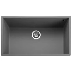 Rangemaster Oridian Undermount 1 Bowl Igneous Granite Composite Kitchen Sink & Waste Kit - 760 x 440mm