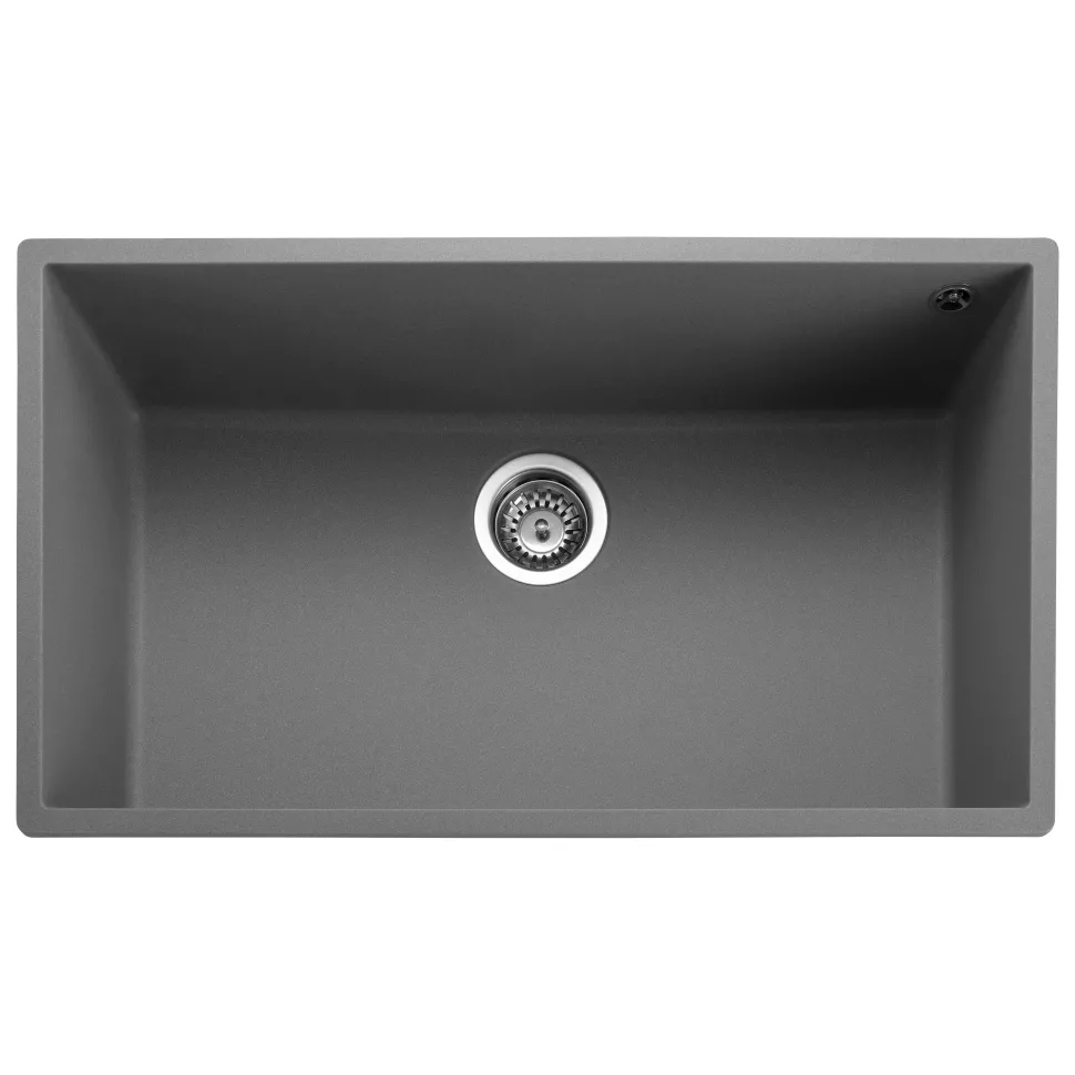 Rangemaster Oridian Undermount 1 Bowl Igneous Granite Composite Kitchen Sink & Waste Kit - 760 x 440mm