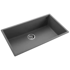 Rangemaster Oridian Undermount 1 Bowl Igneous Granite Composite Kitchen Sink & Waste Kit - 760 x 440mm