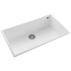 Rangemaster Oridian Undermount 1 Bowl Igneous Granite Composite Kitchen Sink & Waste Kit - 760 x 440mm