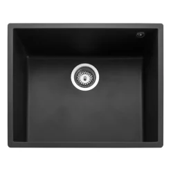 Rangemaster Oridian Undermount 1 Bowl Igneous Granite Composite Kitchen Sink & Waste Kit - 540 x 440mm