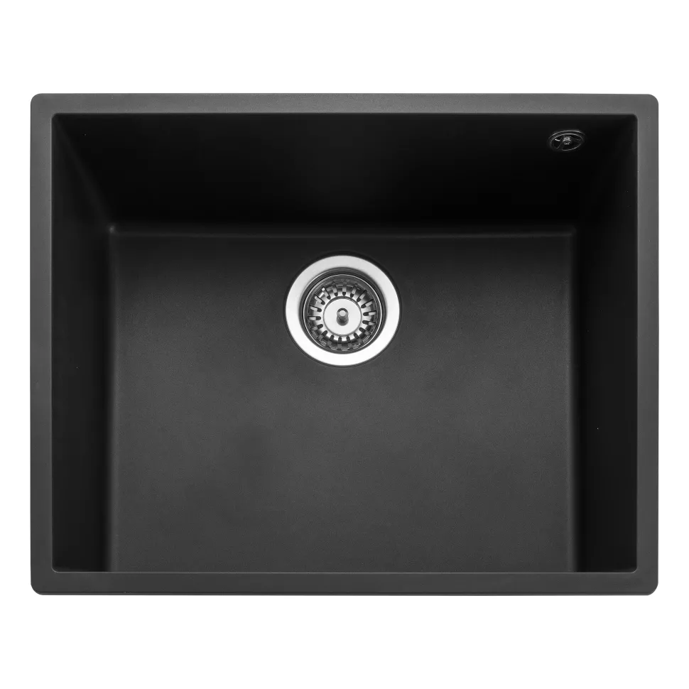 Rangemaster Oridian Undermount 1 Bowl Igneous Granite Composite Kitchen Sink & Waste Kit - 540 x 440mm