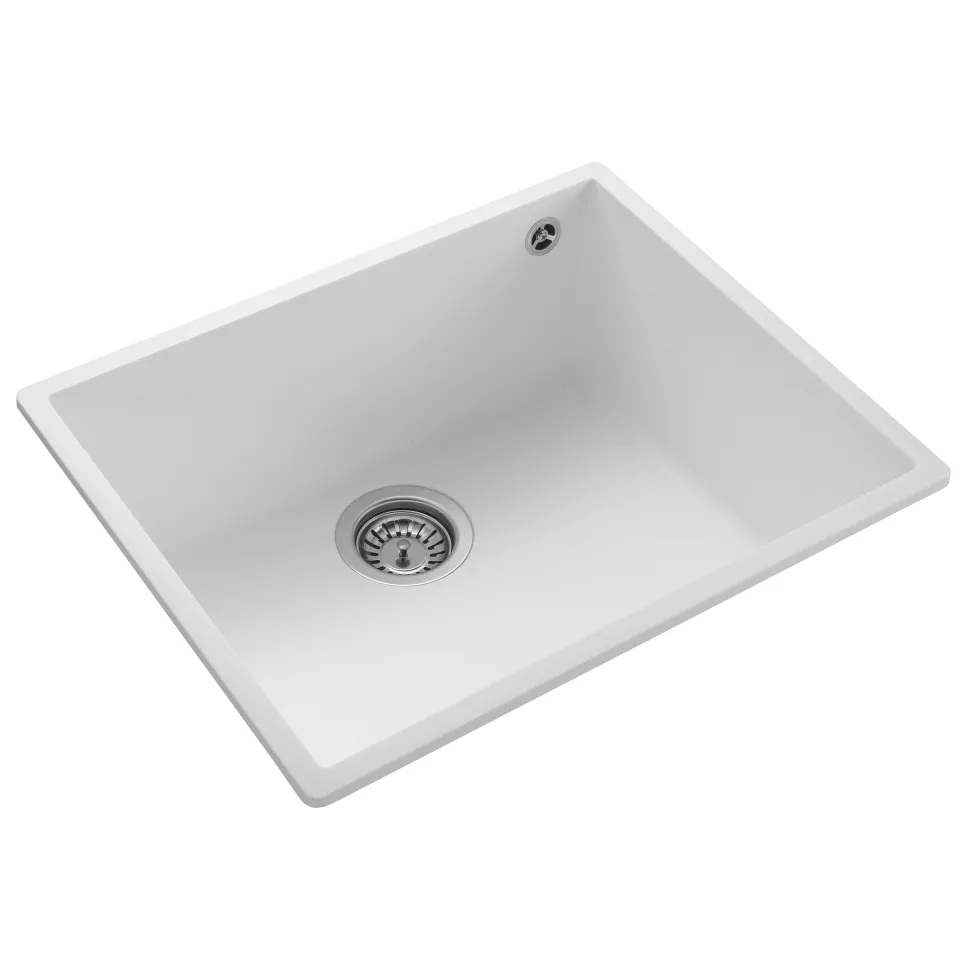 Rangemaster Oridian Undermount 1 Bowl Igneous Granite Composite Kitchen Sink & Waste Kit - 540 x 440mm