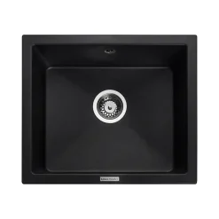 Rangemaster Paragon 1 Bowl Granite Composite Undermount Kitchen Sink & Waste Kit - 533 x 457mm