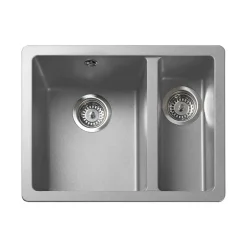 Rangemaster Paragon 1.5 Bowl Igneous Granite Composite Undermount Kitchen Sink & Waste Kit - 550 x 430mm