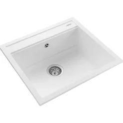 Rangemaster Prato Inset 1 Bowl Igneous Granite Composite Kitchen Sink & Waste Kit - 570 x 510mm