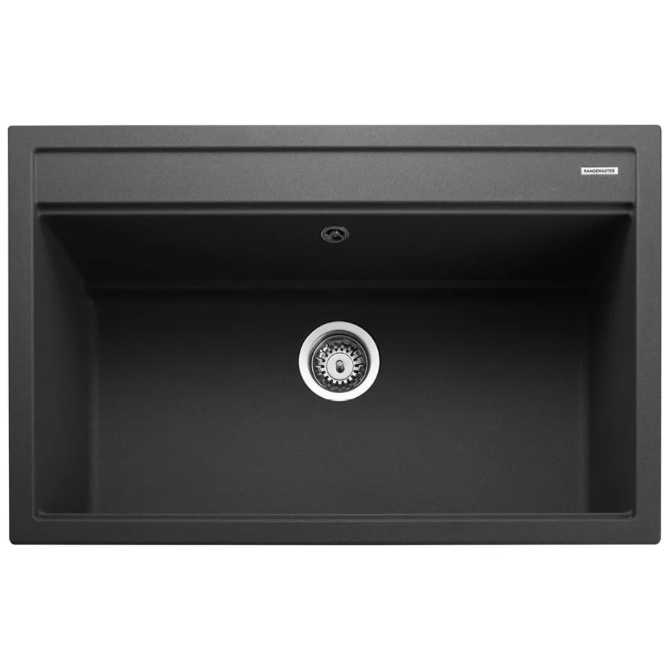Rangemaster Prato Inset 1 Bowl Igneous Granite Composite Kitchen Sink & Waste Kit - 790 x 510mm