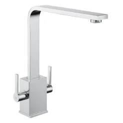 Rangemaster Quadrant Dual Lever Contemporary Monobloc Kitchen Sink Mixer Tap