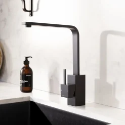 Rangemaster Quadrant Single Lever Contemporary Monobloc Kitchen Sink Mixer Tap