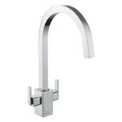 Rangemaster Quadrant Twin Lever Monobloc Kitchen Mixer Tap