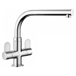 Rangemaster Salorno Twin Lever Kitchen Mixer Tap