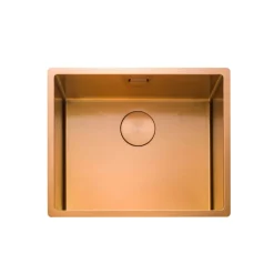 Rangemaster Spectra 1 Bowl Inset or Undermount Stainless Steel Kitchen Sink & Waste - 540 x 440mm