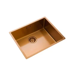 Rangemaster Spectra 1 Bowl Inset or Undermount Stainless Steel Kitchen Sink & Waste - 540 x 440mm