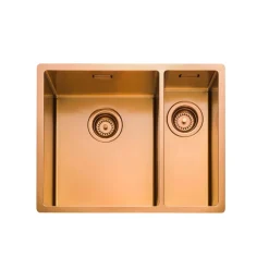Rangemaster Spectra 1.5 Bowl Inset or Undermount Stainless Steel Kitchen Sink & Waste - 555 x 440mm