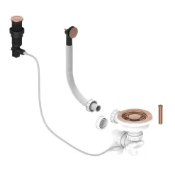 Regency Copper Presto Automatic Waste Kit for Thomas Denby 1 Bowl Ceramic Kitchen Sinks