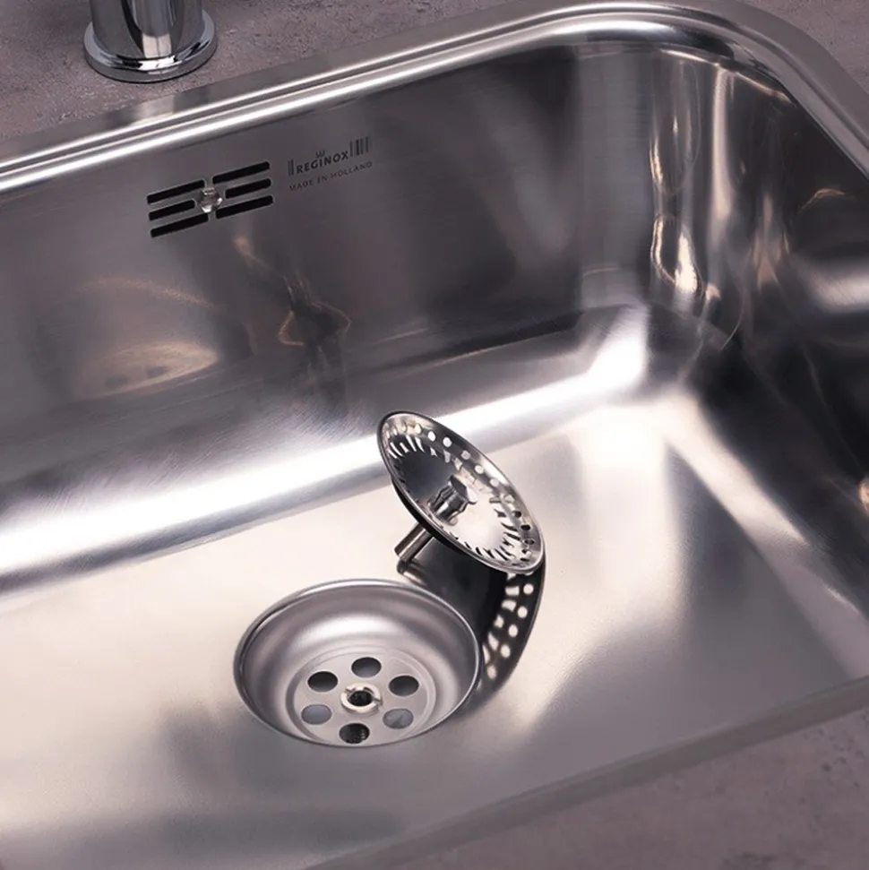 Reginox Colorado Comfort Single Bowl Stainless Steel Sink & Waste - 445 x 393mm