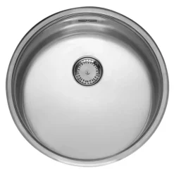Reginox Comfort Round Bowl Stainless Steel Kitchen Sink & Waste - 440 x 440mm