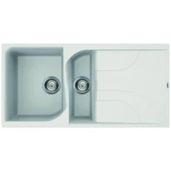 Reginox Ego 1.5 Bowl Composite Kitchen Sink with Reversible Drainer & Waste Kit - 1000 x 500mm