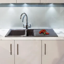 Reginox Ego 1.5 Bowl Composite Kitchen Sink with Reversible Drainer & Waste Kit - 1000 x 500mm