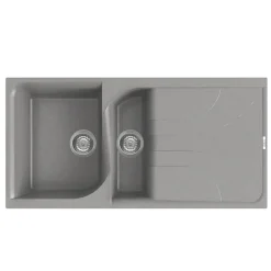 Reginox Ego 1.5 Bowl Composite Kitchen Sink with Reversible Drainer & Waste Kit - 1000 x 500mm
