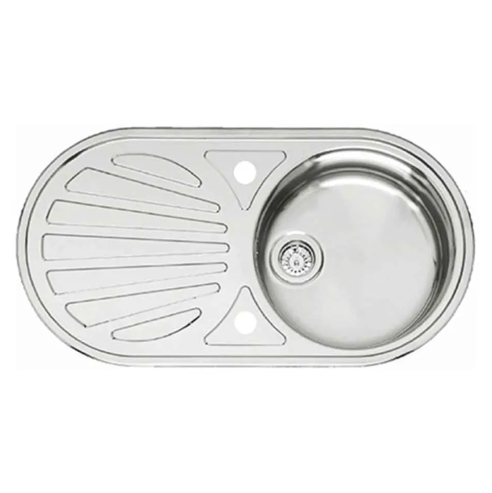 Reginox Galicia Single Bowl Stainless Steel Inset Sink & Waste with Reversible Drainer - 855 x 445mm